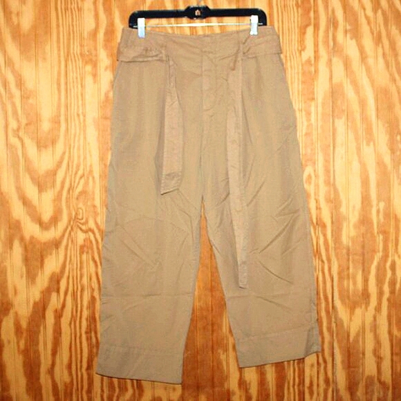 Lauren Ralph Lauren Wide Leg Belted Pants - Size 6 - Picture 1 of 7